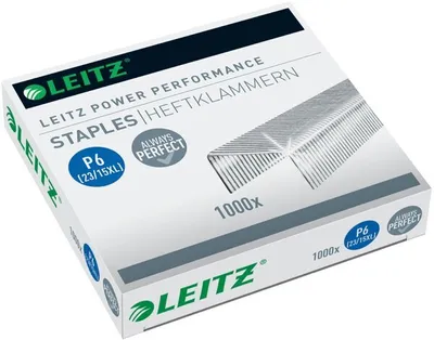 Image de Cassette d'agrafes pour agrafeuse Leitz VE=20x1000 pièces