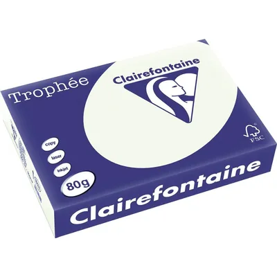 Zdjęcie produktu dla Clairefontaine Trophée A4, Kopiowanie, A4 (210x297 mm), 80 g/m², Zielony,