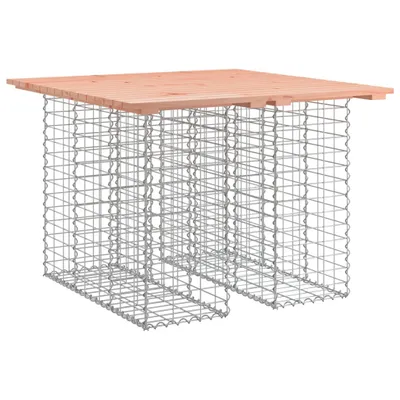 Obrázek produktu pro vidaXL Gabionový zahradní stůl 100x102x72 cm z masivního dřeva douglasky tisolisté