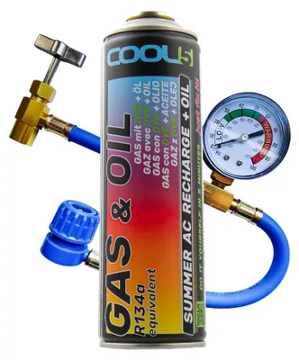 Produktbild von Klimaanlagen-Kältemittel 2in1 + Befüllschlauch Cool5 R134a Ersatz