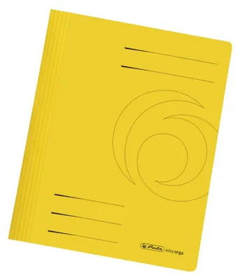 Produktbild von Herlitz Schnellhefter A4 Karton, gefaltet, gelb intensiv, 25 Stück