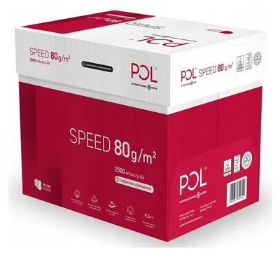 Zdjęcie produktu dla Papier Ksero A4 Polspeed Biały 80G 2500 Arkuszy 5 Ryz - Do Drukarki I Ksero