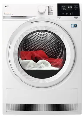 Immagine prodotto di AEG Serie 8000 TR818A2OB, in piedi, riempimento frontale, pompa di calore, bianco, manopole, girevole, bianco