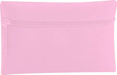 Produktbild von Quadra Classic Federtasche Stiftmappe Federmappe mit Reißverschluss BC3782 (Einheitsgröße) (Klassisch Pink)