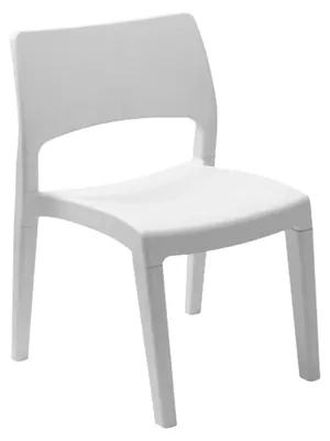 Stapelbarer Stuhl KLIK KLAK weiß 15,5x47x51,5 cm PP
