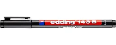 Obrázok produktu pre Permanentný popisovač, OHP, 1 mm, EDDING "143 B", čierny