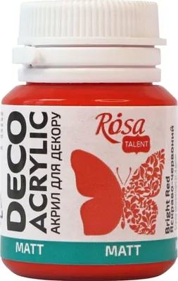 Produktbild von Rosa Talent Acrylfarbe Bright Red (20) Mat 20 ml 1 stk