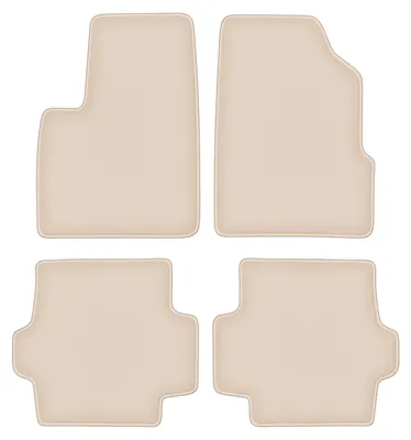 Produktbild von DURBAN Beige Velours-Fußmatten-Set für Chrysler Pacifica SUV (2003-2008)