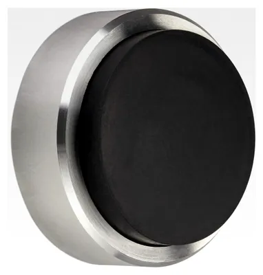 Produktbild von Wandtürstopper Hermes 15,5 mm aus Edelstahl Ø 40 mm mit Gummipuffer Ø 33 mm