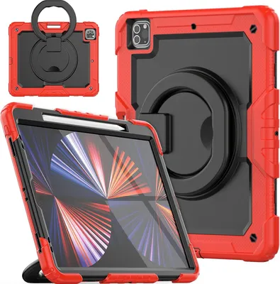Produktbild von Tasche für iPad Pro 11" mit Drehständer und Stylus-Stifthalter Rot
