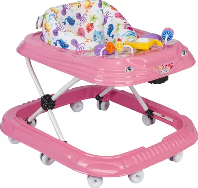 Produktbild von Baby Gehwagen Gehfrei Lauflernwagen Babywalker Lauflernhilfe Alpina, Farbe:Pink