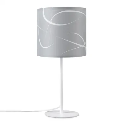 Produktbild von Tischlampe Nachttisch Stoffschirm Wandleuchte Wohnzimmer Tischleuchte Vintage