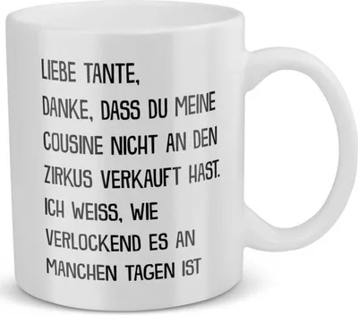 Produktbild von 22Feels Beste Tante Geschenk Geburtstag Tasse Spruch Weihnachten Kaffeetasse Frauen Muttertag Geschenkidee