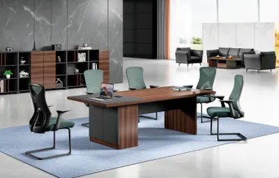 Produktbild von r Brauner Konferenztisch Designer Arbeitszimmer Holz Möbel