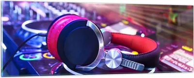 Produktbild von Bilder auf glas - Disco Nachtclub Audio Elektronik - 90x30cm - Glasbilder - Wandbilder - Kunstdruck - zum Aufhängen bereit - Wanddekoration aus Glas - Glas Bilder - Wandbild auf Glas - GAB90x30-2412