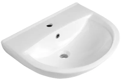 Produktbild von SPIRAL Keramik Waschbecken 60x47cm, Weiß