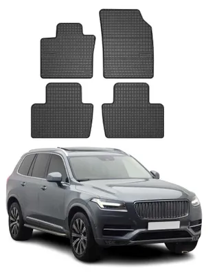 Productafbeelding van 2015-2025 Volvo XC90 rubberen vloermatten, zwart, 4-delig