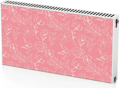 Produktbild von Konturumriss Einer Blume – Magnetische Heizkörperabdeckung – 110x60 cm – Magnet Heizkörperabdeckung – 3D Würfel – Heizkörperverkleidung – Magnetische Wandverkleidung – Wetterfest