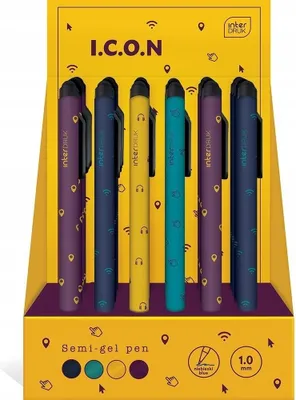 Produktbild von Blauer automatischer Kugelschreiber mit Stylus