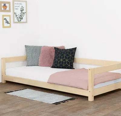 Produktbild von Children's single bed Study 80x160 cm - Transparent oil