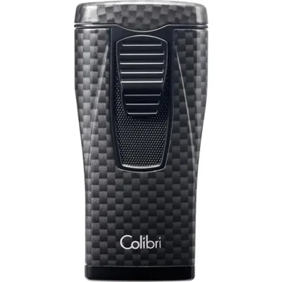 Produktbild von Colibri 1928 Monaco LI880T - Zigarrenfeuerzeug - dreifach Jet Flamme, schwarz-grau-carbon