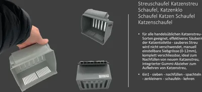 Produktbild von Streuschaufel Katzenstreu Schaufel, Katzenklo Schaufel Katzen Schaufel Katzenschaufel