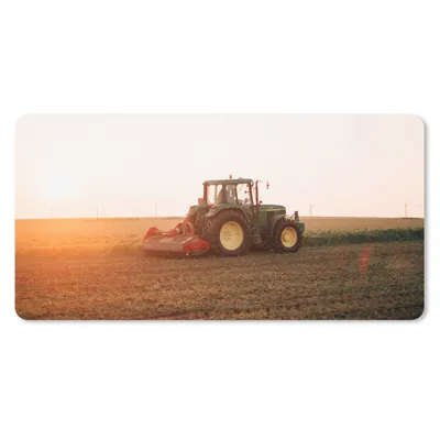 Produktbild von MuchoWow® Schreibtischunterlage Traktor - Feld - Bauernhof - Landwirt - Horizont 80x40 cm - XXL Mauspad - Gaming Mauspad