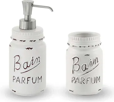Produktbild von Keramik Badset aus Zahnputzbecher und Seifenhalter | Cindy