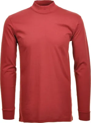 Ragman Stehkragen-Shirt langarm in rot