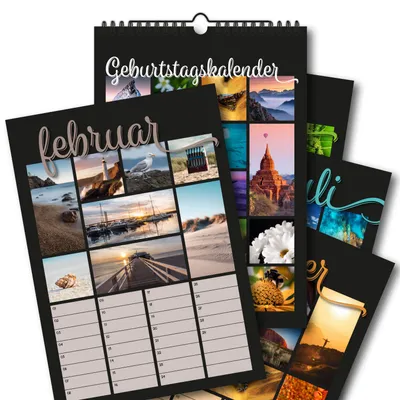 Produktbild von Timr Geburtstagskalender DIN A4 Hoch I tr419