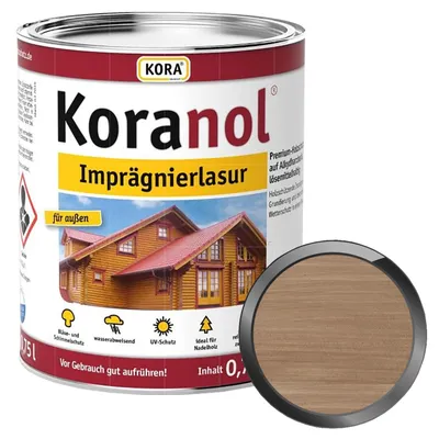 Produktbild von KORA Koranol Imprägnierlasur 0.75 Liter Treibholz