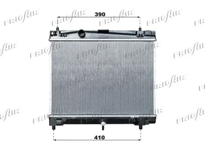 Produktbild von FRIGAIR 0115.3010 Kühler Wasserkühler Motorkühler für TOYOTA Yaris Schrägheck (P9) Yaris / Vios Limousine (P9)