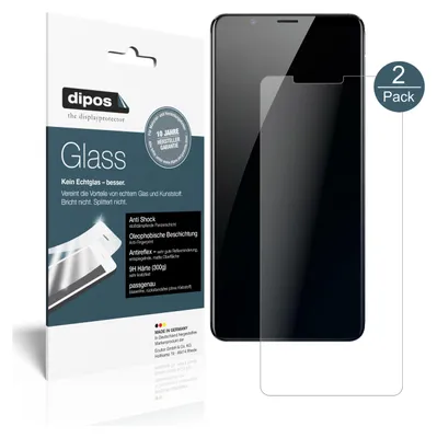 Produktbild von 2x Schutzfolie für Nubia Red Magic matt - Anti-Shock 9H Folie dipos Glass