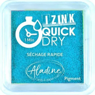 Obrázek produktu pro Razítkovací polštářek IZINK Quick Dry rychleschnoucí - tyrkysový