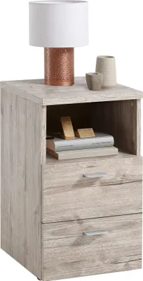 Image de Nachttisch >COLIMA 1< in Sandeiche Dekor - 35x61,5x39,9cm (BxHxT)