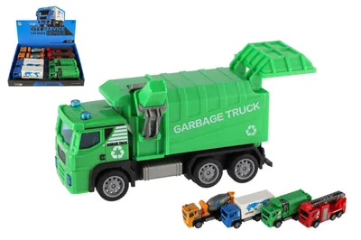 Image de Camion en plastique de 15 cm à remonter, 4 modèles, 8 pièces par boîte