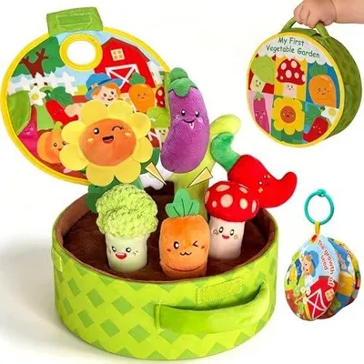 Zdjęcie produktu dla Zabawka sensoryczna montessori dla niemowląt 6 12 miesięcy pluszowa
