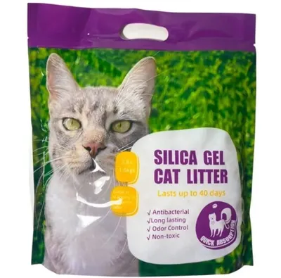 Produktbild von Katzenstreu Silikat 5l staubfrei, hoch saugfähig, geruchsbindend für Allergiker