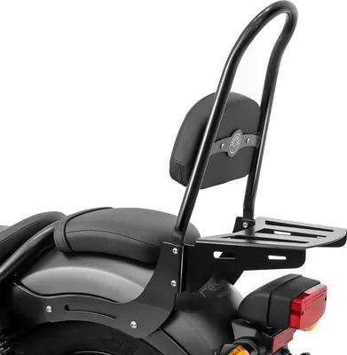 Produktbild von Sissy Bar + Gepäckträger für Honda Rebel 500 17-25 schwarz Casual L