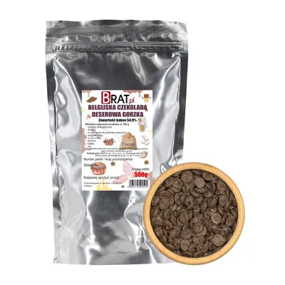 Produktbild von Czekolada deserowa Belgijska 500g Brat.pl