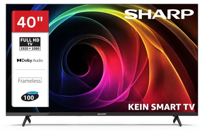 Produktbild von SHARP 40HA1705E 40 Zoll Fernseher LED TV mit Full HD Auflösung und Triple-Tuner DVB-C/-T2/-S2 (2026)