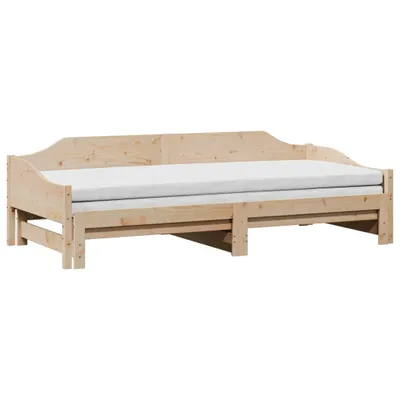 Produktbild von vidaXL Tagesbett Ausziehbar 90x190 cm Massivholz Kiefer