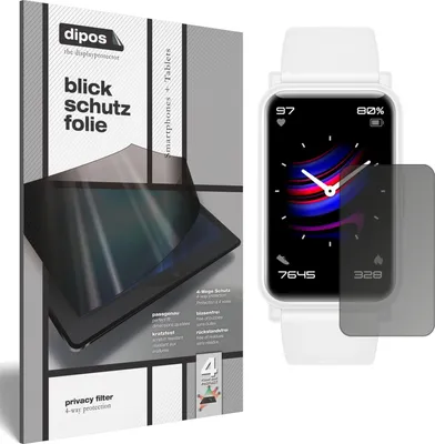 Produktbild von Blickschutzfolie für Honor Watch ES matt Schutzfolie Folie Display Schutz dipos