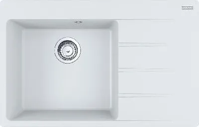 Zdjęcie produktu dla Franke Centro - zlewozmywak fragranitowy CNG 611-78 TL/2, 780x500 mm, biały 114.0637.512