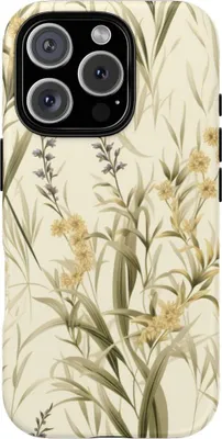 Produktbild von Zartes Wiesenpflanzen- und Gräsermuster – Hülle Kompatibel mit iPhone 16 Pro