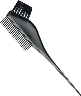 Obrázok produktu pre Farebný štetec čierny s hrebeňom, čierny, stredný s hrebeňom
