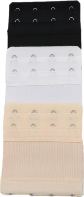 Produktbild von INF BH-Verlängerung Weiß / Schwarz / Beige 3er-Pack