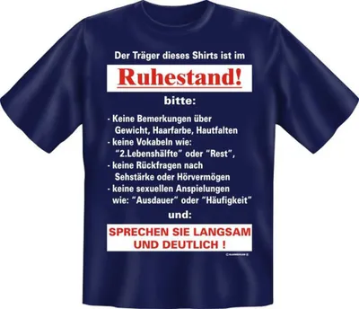 Produktbild von ist im Ruhestand - Textilien - T-Shirt