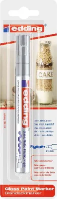 Produktbild von Edding e-750, Silber, 3 Jahr(e), Rundspitze, Silber, Kunststoff, Fettdruck