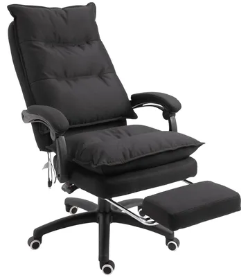 Produktbild von Vinsetto Bürostuhl mit Massagefunktion, Ergonomischer Schreibtischstuhl, Schwarz